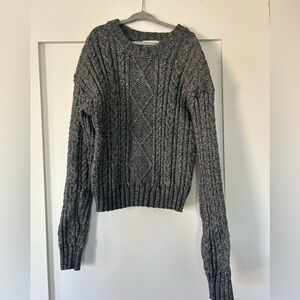 Gray Cable Knit Sweater for kids
